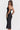 SAMARA BLACK SLIP-ON MIDI DRESS