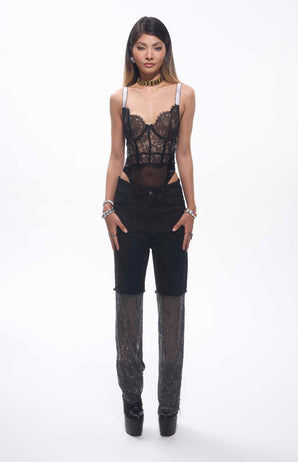 Soraya Lace Corset Bodysuit